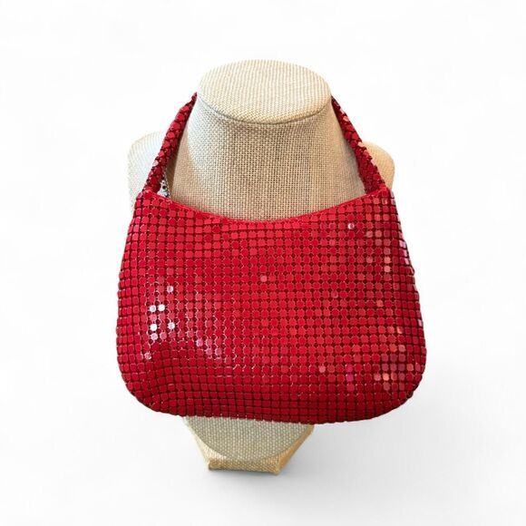 Elizabeth Arden Handbags - Red Sequin Sparkly Micro Mini Purse Bag
